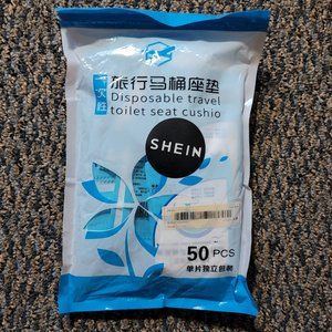 NWT Shein Disposable Travel Toilet Seat Covers, Quantity 50